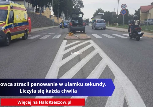Kierowca stracił panowanie w ułamku sekundy. Liczyła się każda chwila