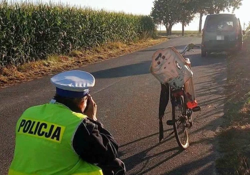 Kierujący Renault uderzył w rowerzystkę. Kobieta trafiła do szpitala