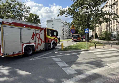Pożar w alei Szucha. Właściciel podpalił swoje mieszkanie?