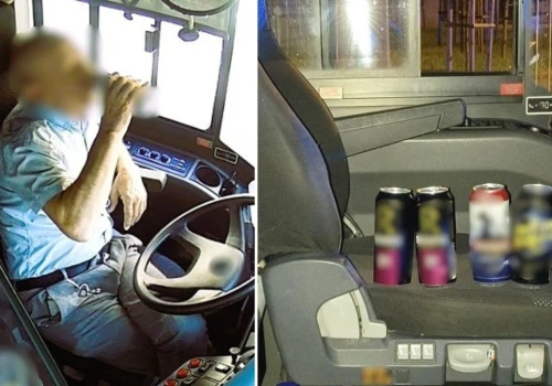 Kierowca autobusu jechał zygzakiem z Katowic do Zabrza. Obcokrajowiec w trakcie jazdy pił piwo