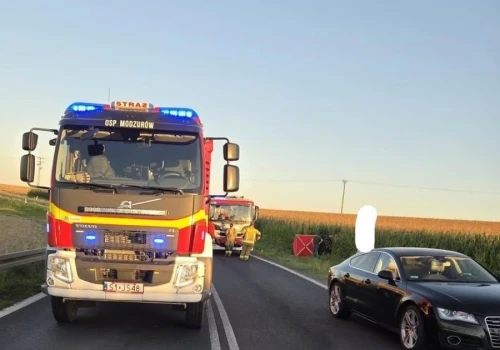50-latek zginął na DK 45. Policja odtwarza przebieg wypadku