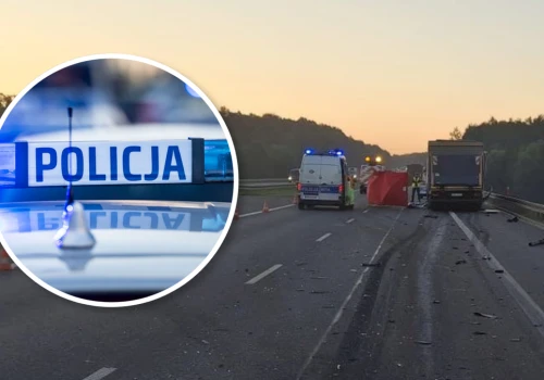 Tragedia o świcie na autostradzie. Zginął 45-letni kierowca ciężarówki