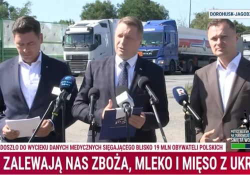 Lawina importu żywności z Ukrainy. Czarnek: Kto obroni polskiego rolnika?