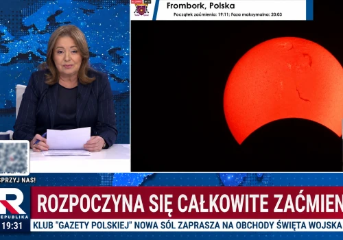 HIT! Holecka zaczęła wyjaśniać zaćmienie Słońca, skończyło się jak w kabarecie. „Republika to kosmos”