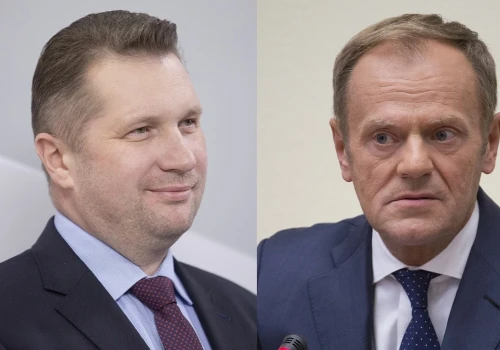 Tusk w końcu obniża ceny na stacjach. Czarnek: 