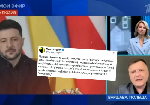Współpracownik Brauna powiedział w rosyjskiej telewizji, że do suwerenności potrzebne jest wyjście Polski z NATO i UE