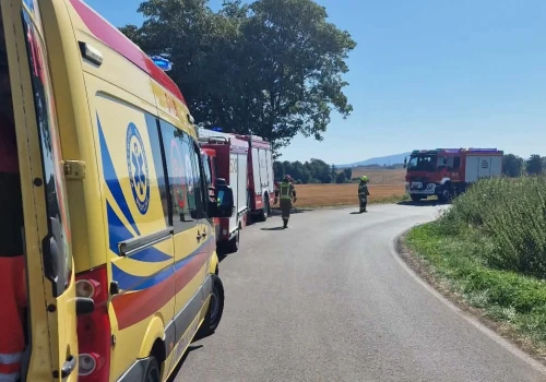 Zakończył jazdę w rowie, skończył z mandatem