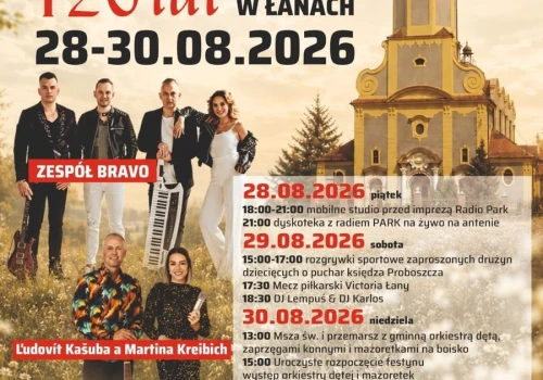 Kašubovci ze Słowacji i lot helikopterem. Już 30 sierpnia wielki Festyn Odpustowy w Łanach