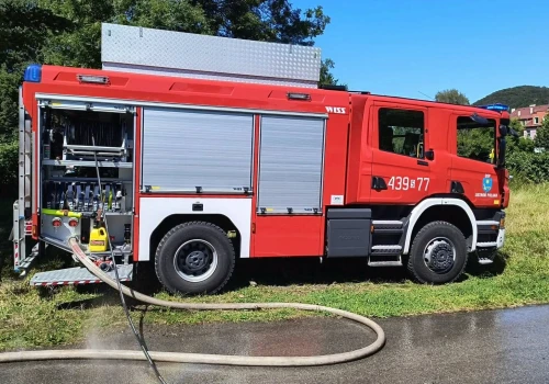 Piątkowy pożar stodoły w Ustroniu