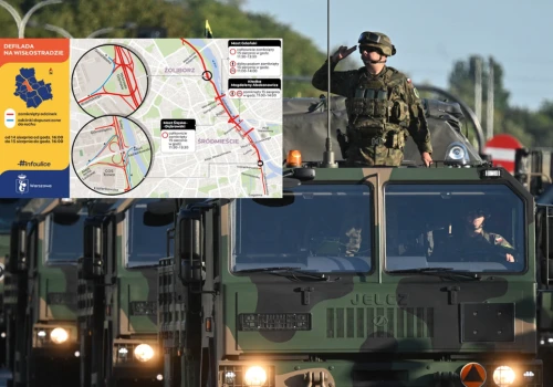 Defilada wojskowa na Wisłostradzie. Utrudnienia dla kierowców w Warszawie