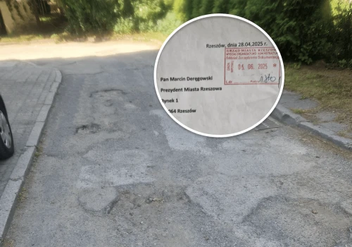 Droga, której nikt nie chce naprawić. Mieszkańcy jeżdżą po dziurach, urzędnicy żonglują absurdalnymi pismami