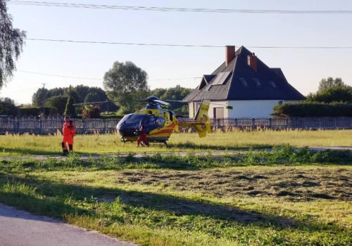 Dziecko ranne w wypadku w Młotkowicach. Lądował śmigłowiec LPR
