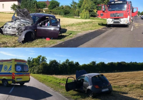 Wypadek w Busównie. Trzy osoby w szpitalu