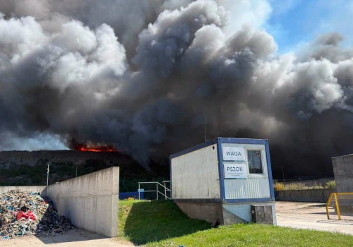 Ogromny pożar na Pomorzu. Pilny apel do mieszkańców