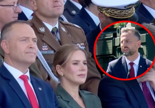 Nawrocki siedział i słuchał. Szef MON wyjaśnił mu kilka spraw! „Odpowiem po polsku”
