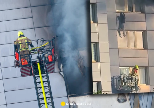 Dramatyczna akcja ratunkowa w Berlinie. Kobieta zawisła na parapecie na 11. piętrze