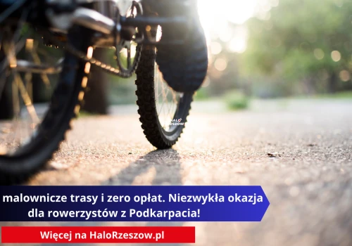 Cztery malownicze trasy i zero opłat. Niezwykła okazja dla rowerzystów z Podkarpacia!