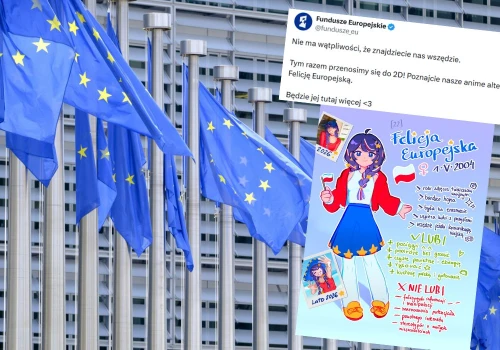 Wzorem Watykanu Fundusze Europejskie powołały anime dziewczynkę na swoją maskotkę
