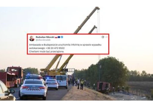Wypadek na Węgrzech. Ambasada w Budapeszcie uruchomiła infolinię