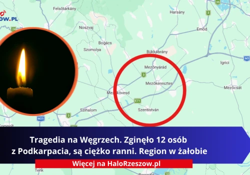 Tragedia na Węgrzech. Zginęło 12 osób z Podkarpacia, są ciężko ranni. Region w żałobie.