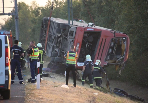 Część rannych z autokaru, który dachował na Węgrzech w stanie zagrożenia życia. Pielgrzymka z całego Podkarpacia