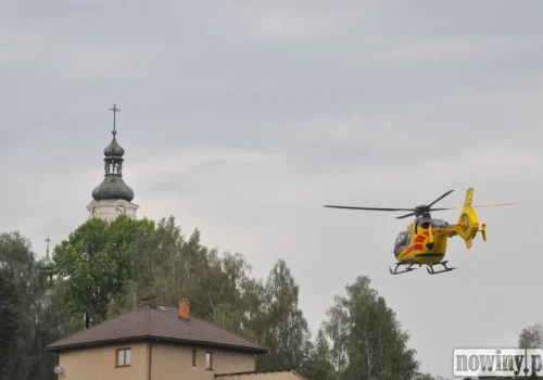 Śmigłowiec LPR w Zawadzie. Ciężko ranny mężczyzna