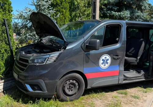 Samochód uderzył w ogrodzenie, jedna osoba poszkodowana