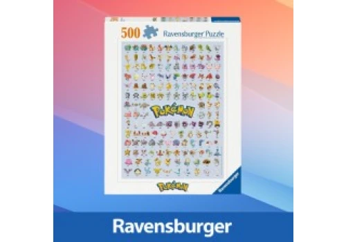 Puzzle Pokémon taniej w polskim Amazonie. Kompletna 1. generacja (500 el.) już za 31,51 zł!