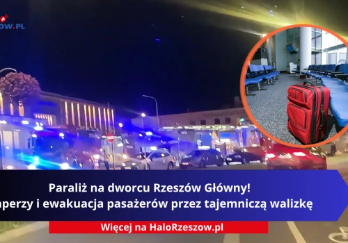 Paraliż na dworcu Rzeszów Główny! Saperzy i ewakuacja pasażerów przez tajemniczą walizkę