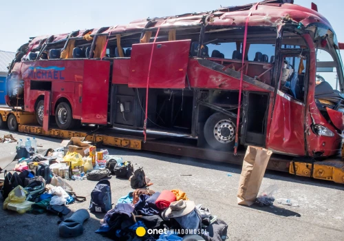 Muzyk widział miejsce wypadku autobusu na Węgrzech. 