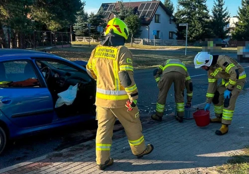 Trzy samochody zderzyły się w Zagórowie
