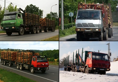 Wspomnienie dawnych Steyrów 91 – to weterani polskiego transportu drewna