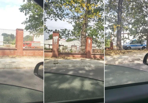 Interwencja strażaków przy ulicy Wałbrzyskiej w Strzegomiu