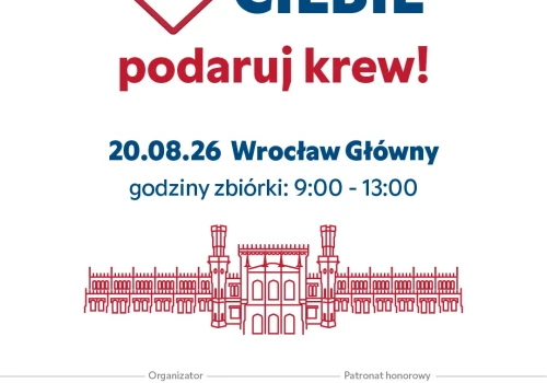 Ostatni przystanek akcji „Kolej na Ciebie – podaruj krew”. Spotkajmy się we Wrocławiu!