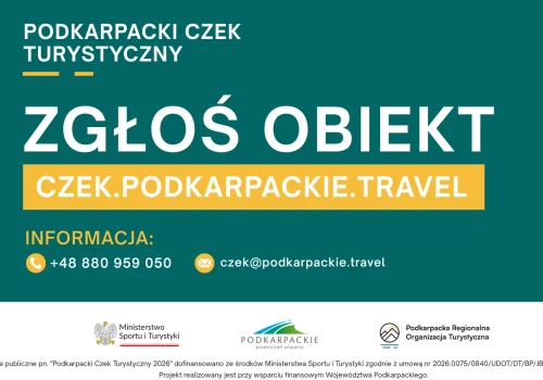 Podkarpacki Czek Turystyczny 2026. Ruszył nabór obiektów noclegowych