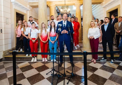 Birmingham. ME. Lekkoatleci z wizytą w Ministerstwie Sportu i Turystyki