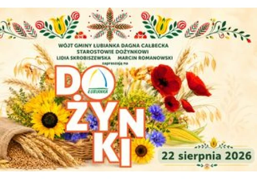 Mieszkańcy Łubianki podziękują za plony podczas gminnych dożynek