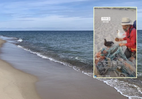 Pan Dariusz sprzątał plażę nad Bałtykiem. W śmieciach znalazł prawdziwy skarb
