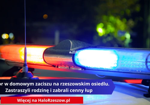 Terror w domowym zaciszu na rzeszowskim osiedlu. Zastraszyli rodzinę i zabrali cenny łup