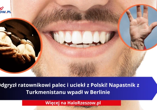 Odgryzł ratownikowi palec i uciekł z Polski! Napastnik z Turkmenistanu wpadł w Berlinie