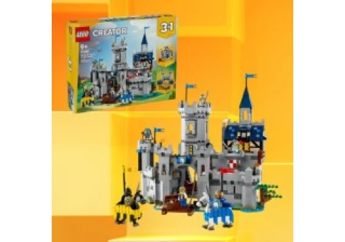 LEGO Creator 3w1 Średniowieczny zamek rycerzy konnych za 350 zł (cena kat. 520 zł) w Amazon PL