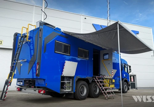 Polska zabudowa dla chorwackiej Obrony Cywilnej – Scania 500P z dwoma biurami