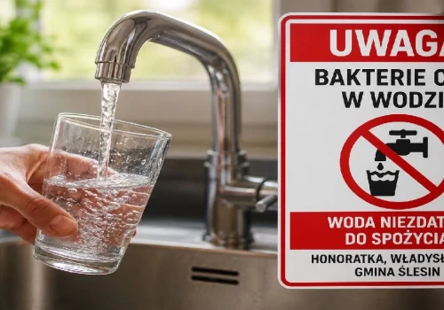UWAGA! Bakterie coli w wodzie w gminie Ślesin. Sanepid ostrzega mieszkańców
