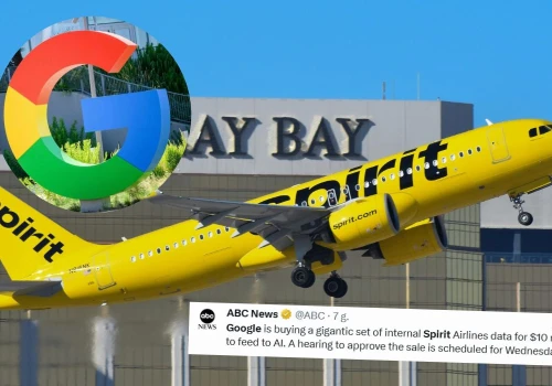 Google postanowiło przejąć dane upadłych linii lotniczych, żeby nakarmić nimi AI