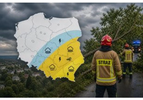 Nadciągają burze. Możliwe superkomórki i grad