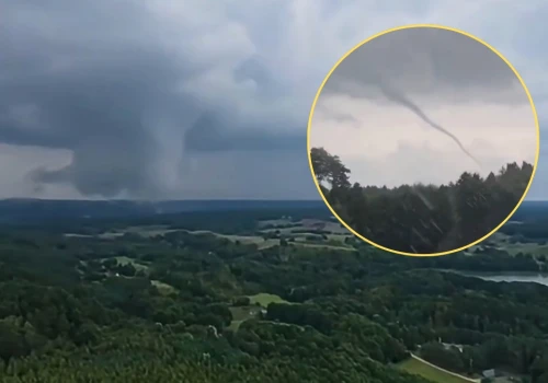 Nagranie trąby powietrznej trafiło do sieci. Przeszła nad Polską