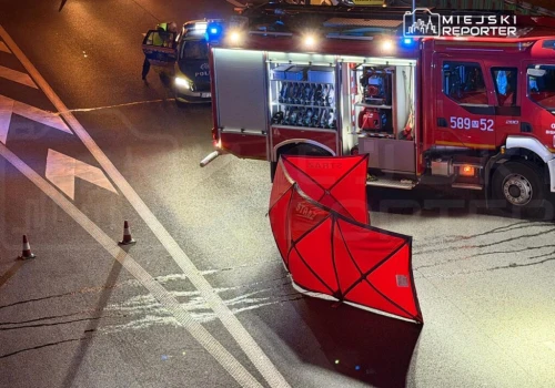 Potrącenie pieszego na autostradzie A2. Lądował śmigłowiec LPR. Droga zablokowana