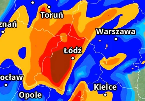 Idzie olbrzymia ulewa. Mapa wskazuje, które miejsca może zalać