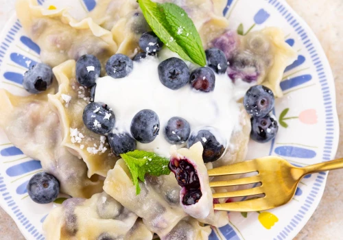 Pierogi z borówkami