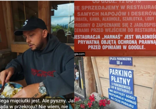 Książulo odwiedził restaurację Harnaś w Kościelisku. To tam za parking żądano 50 zł, a jedzenie miało być niesmaczne